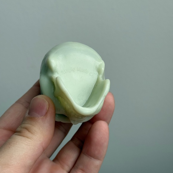 Vintage Trophy Music Co Skull Rattle Shaker Maraca Instrument Glow in the Dark - Picture 13 of 15